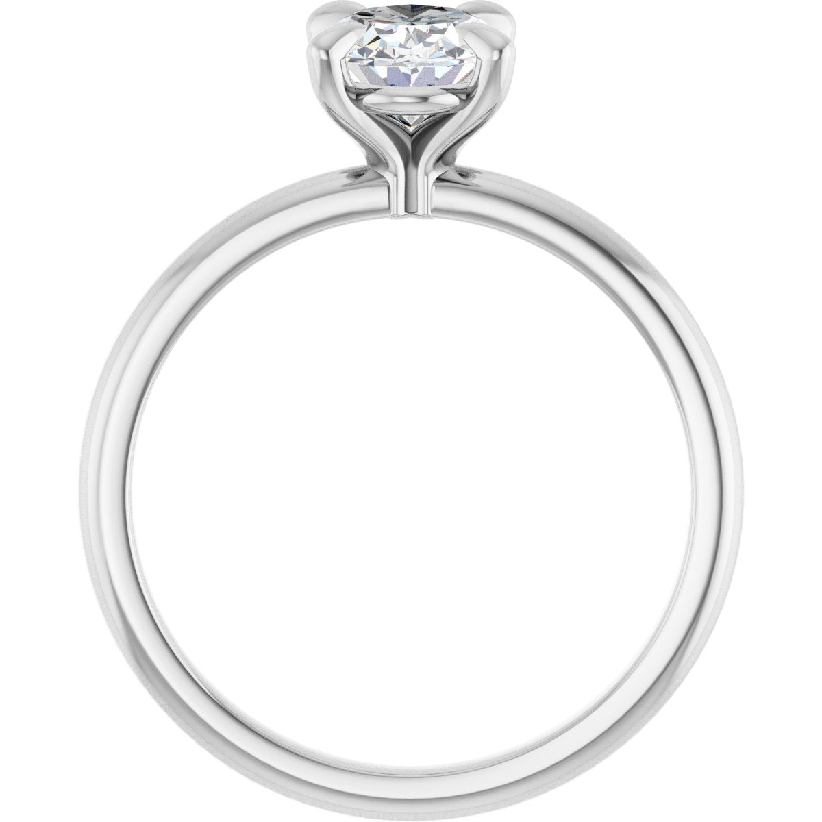 Oval Solitaire Engagement Ring