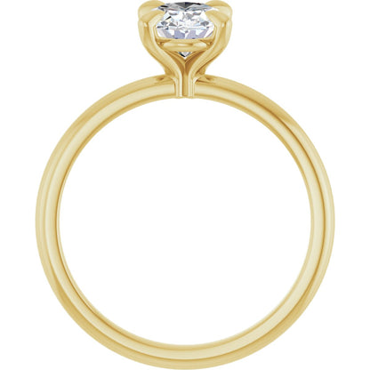 Oval Solitaire Engagement Ring