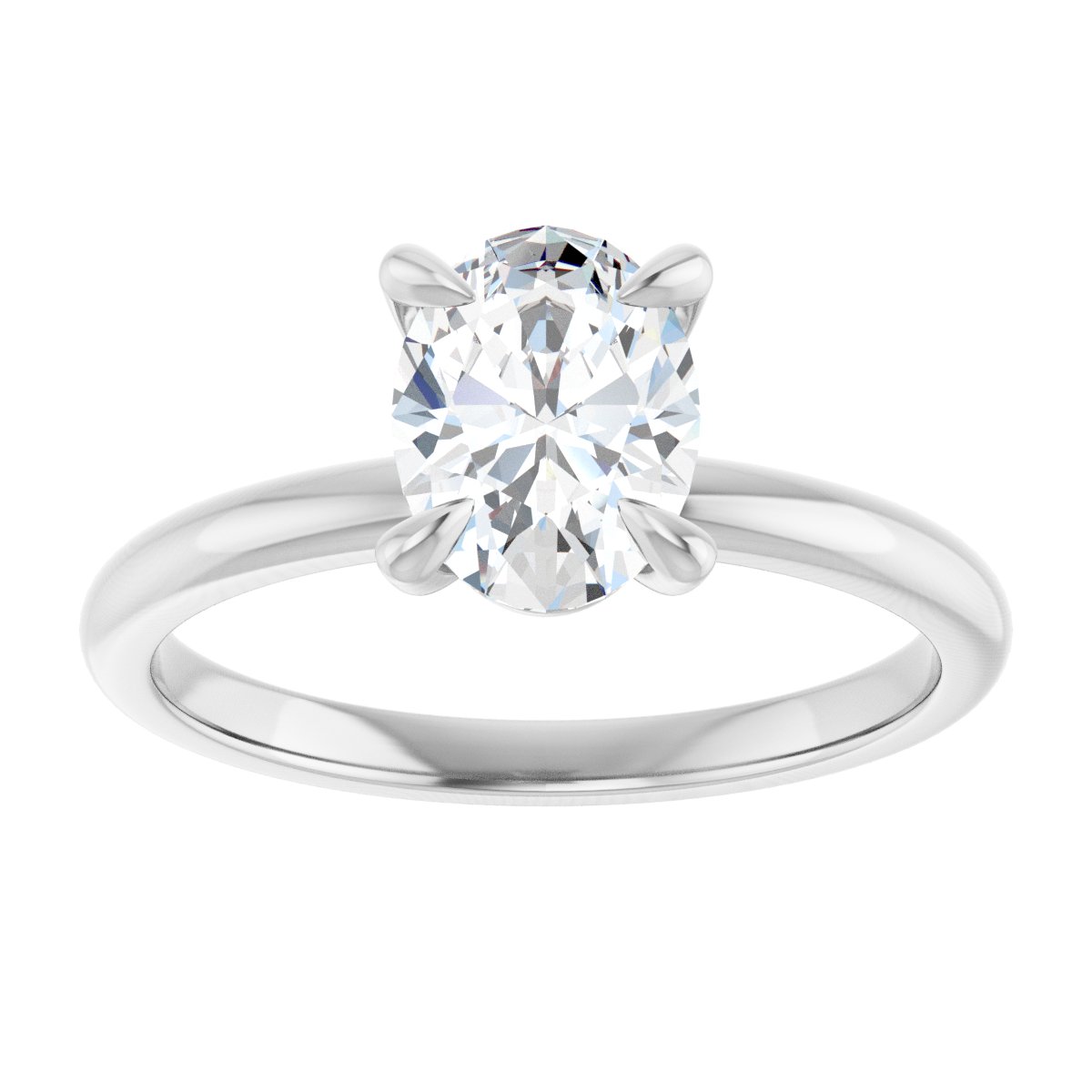 Oval Solitaire Engagement Ring