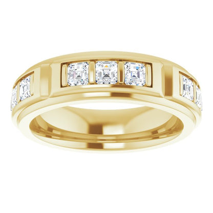 Asscher Accented Band