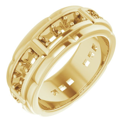 Asscher Accented Band