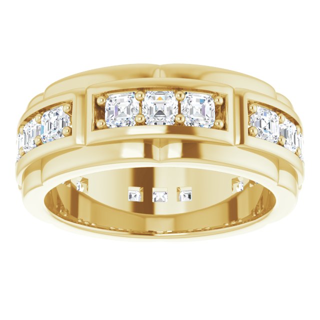 Asscher Accented Band