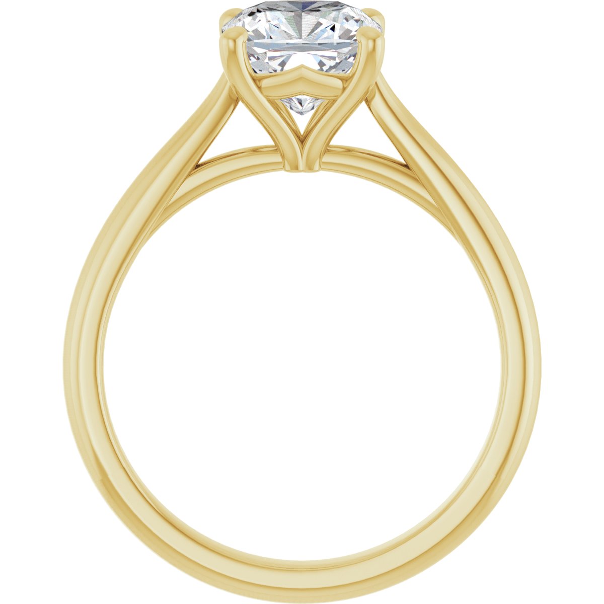 Cushion Solitaire Engagement Ring