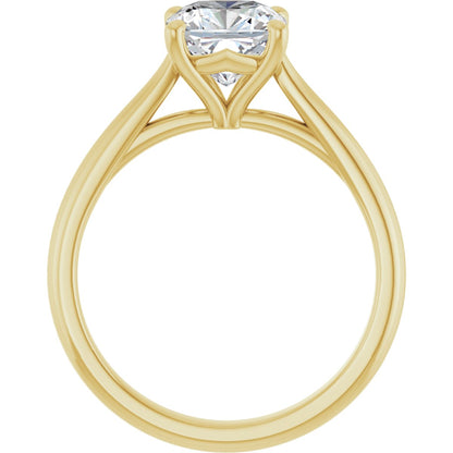 Cushion Solitaire Engagement Ring