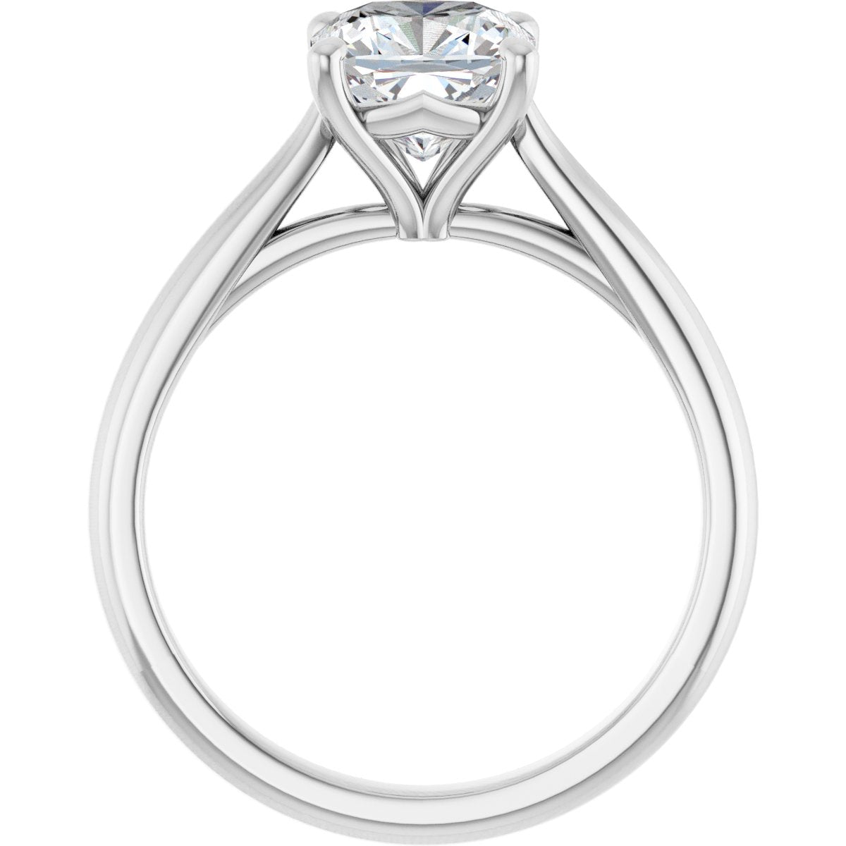 Cushion Solitaire Engagement Ring