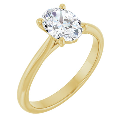 Oval Solitaire Engagement Ring