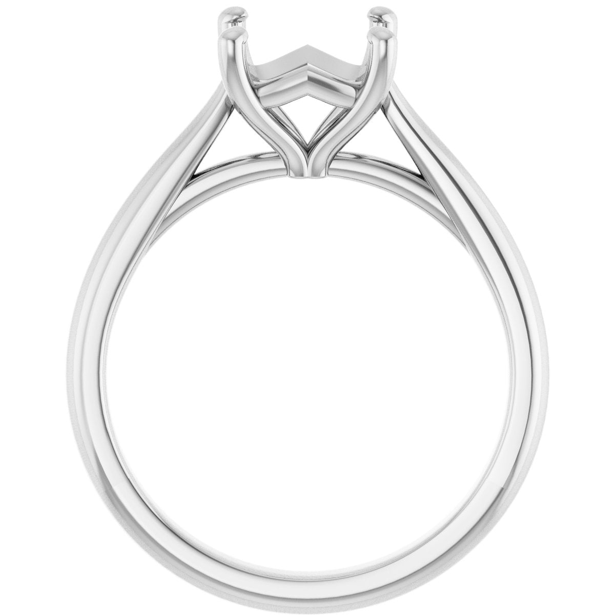 Asscher Solitaire Engagement Ring