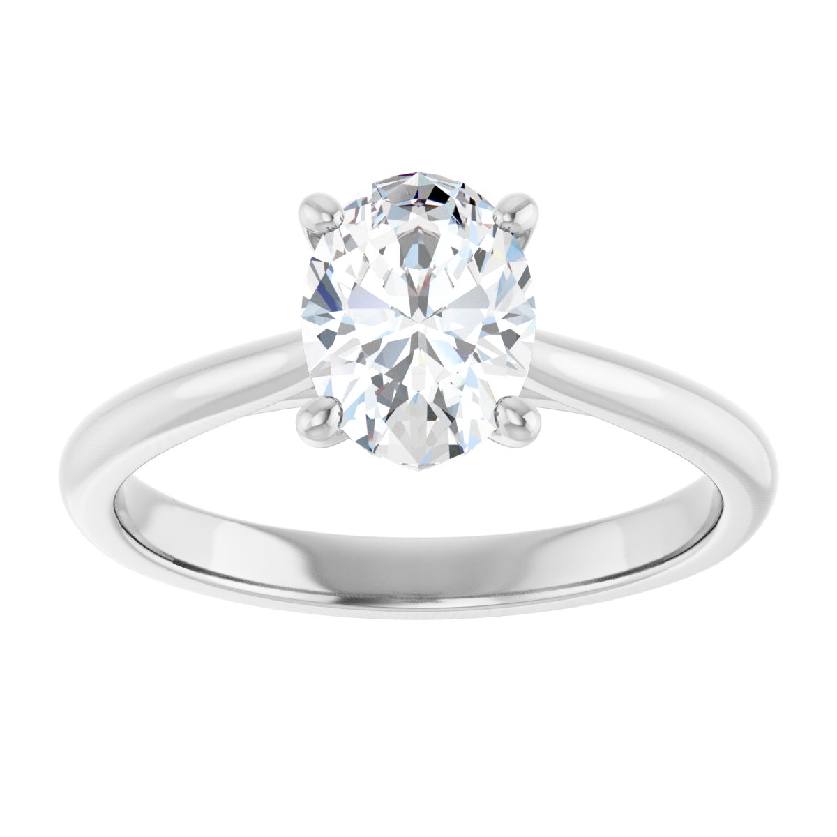 Oval Solitaire Engagement Ring