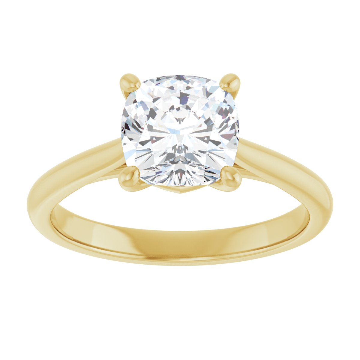 Cushion Solitaire Engagement Ring