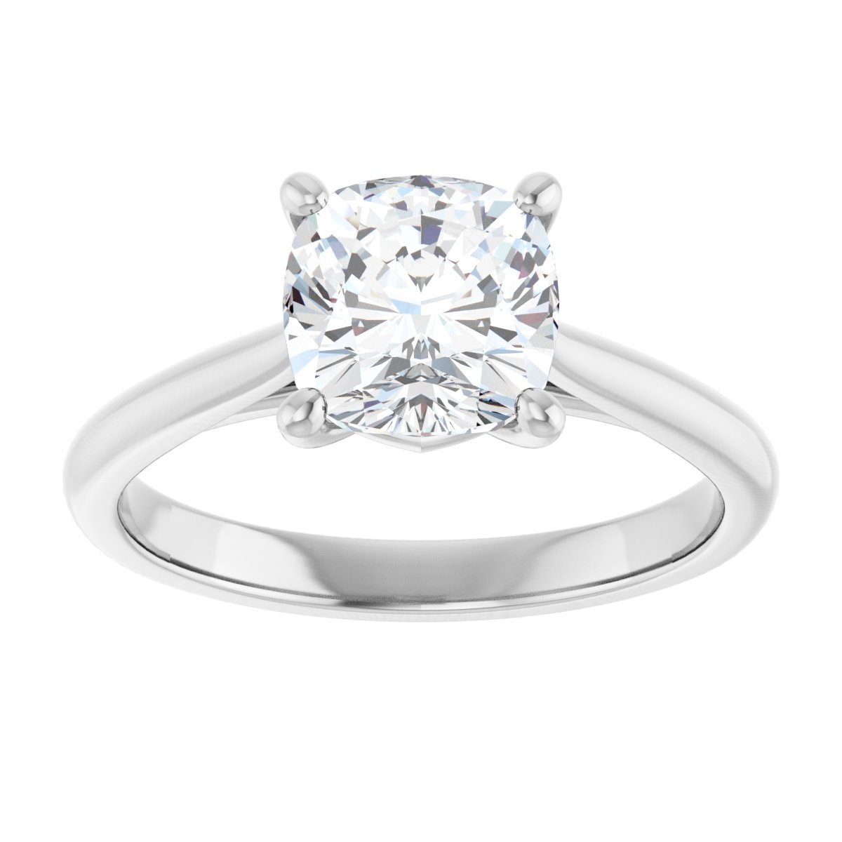 Cushion Solitaire Engagement Ring