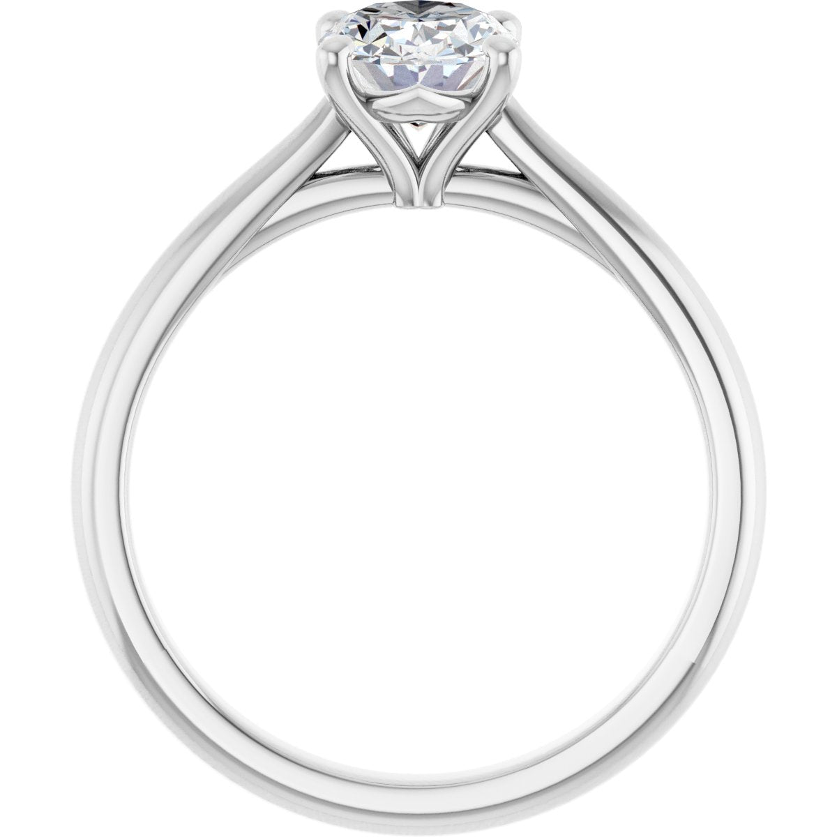 Oval Solitaire Engagement Ring