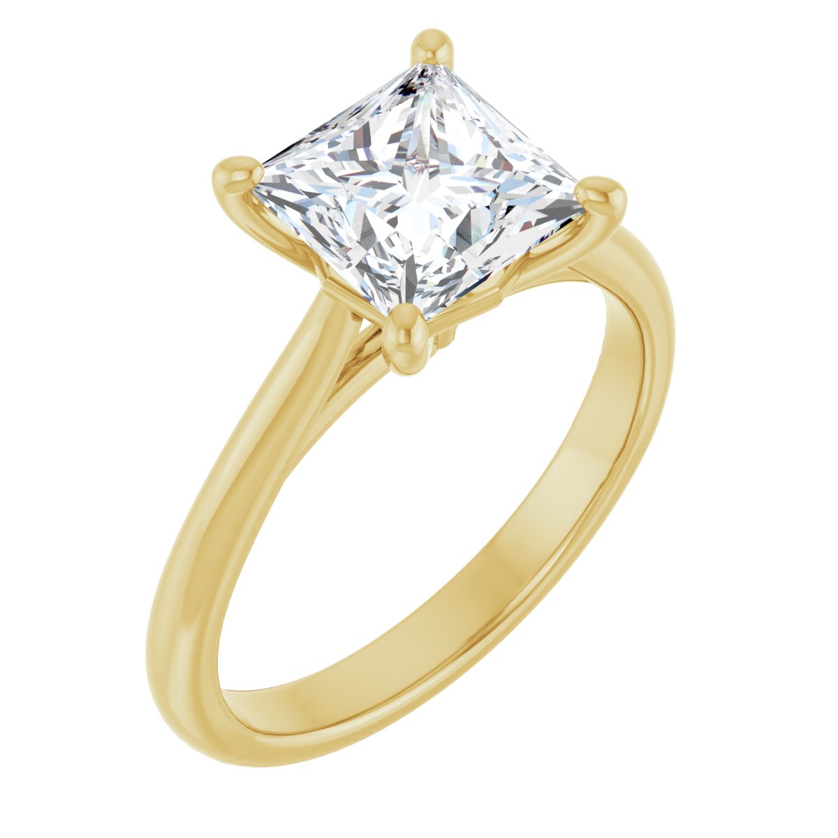 Princess Solitaire Engagement Ring