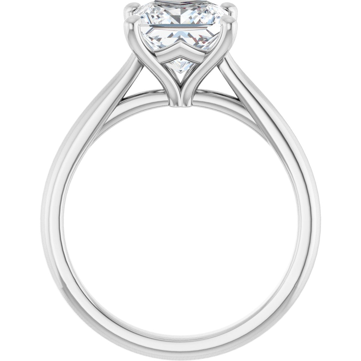 Princess Solitaire Engagement Ring