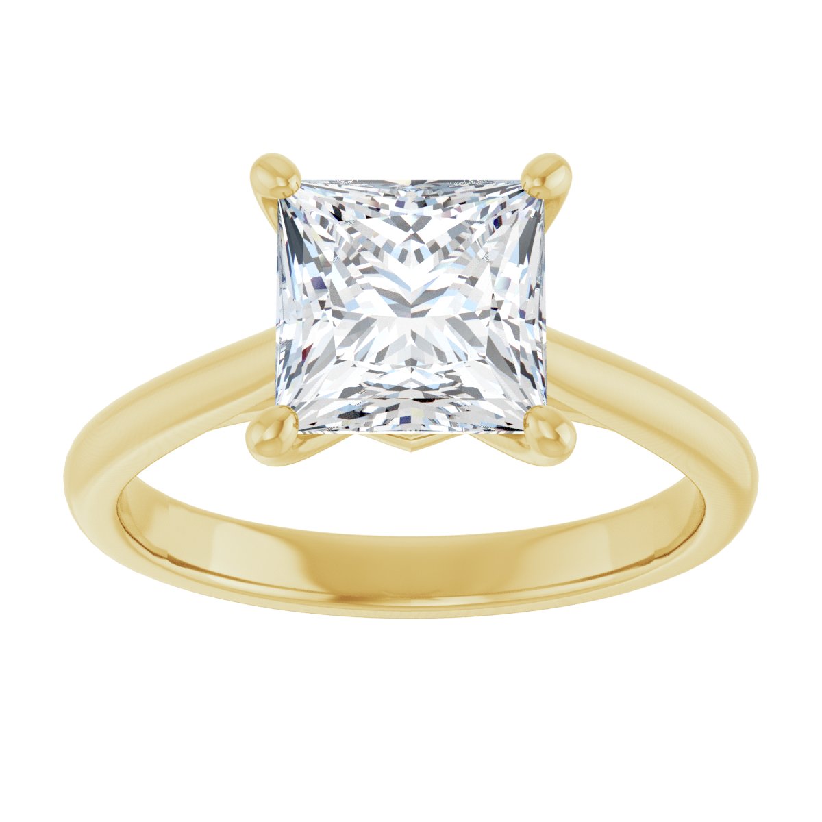 Princess Solitaire Engagement Ring