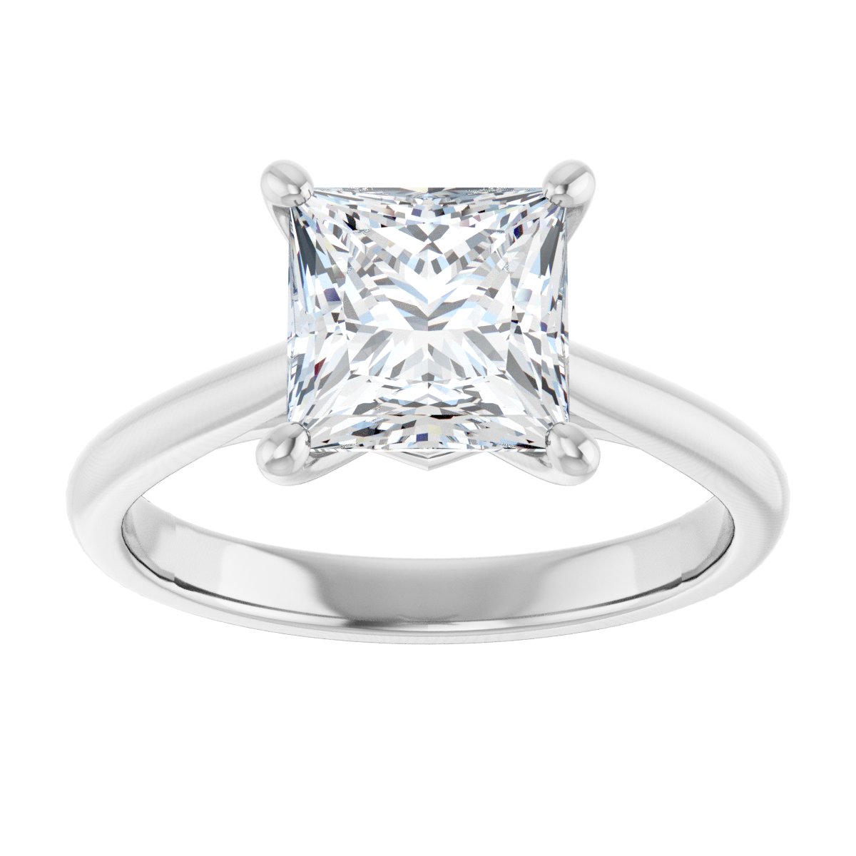 Princess Solitaire Engagement Ring