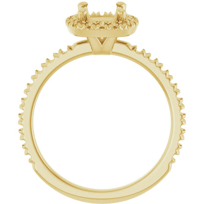 Oval Halo-Style Engagement Ring