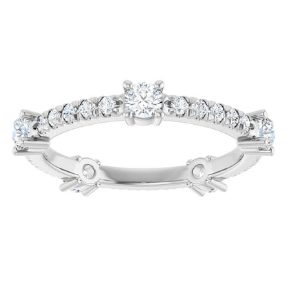 Round Brilliant Eternity Band