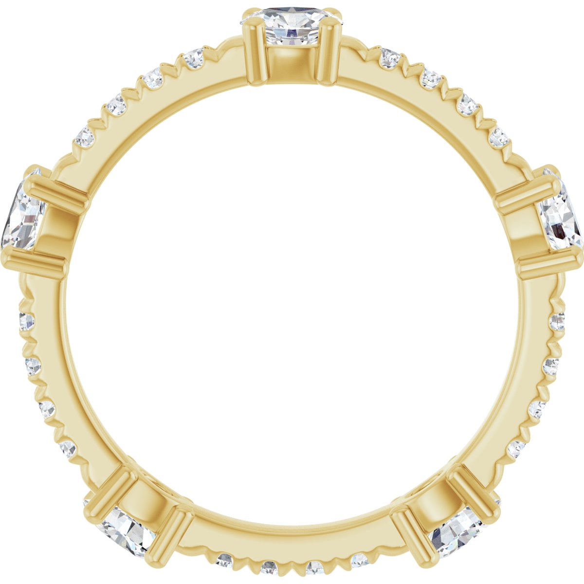 Oval Eternity Band