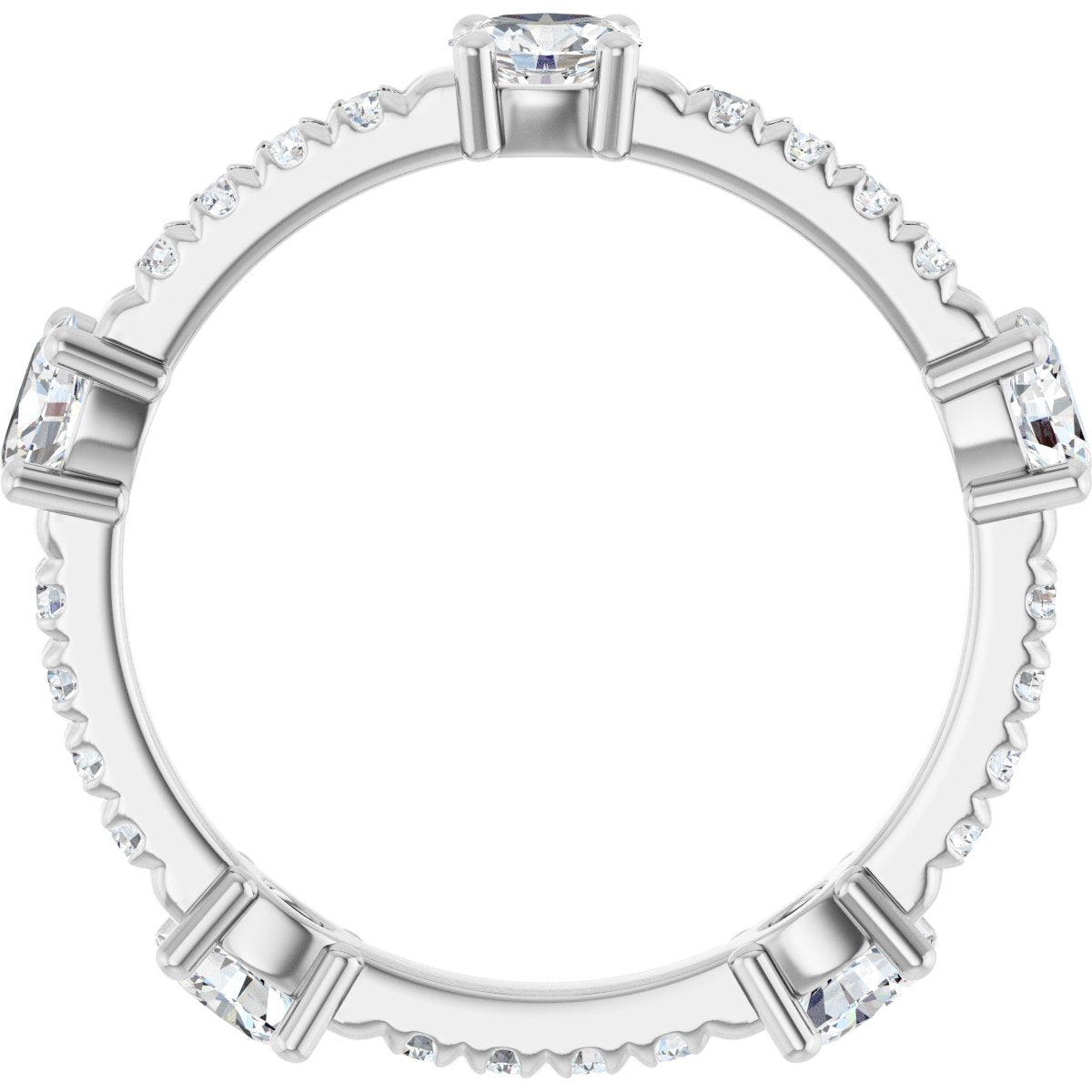 Oval Eternity Band