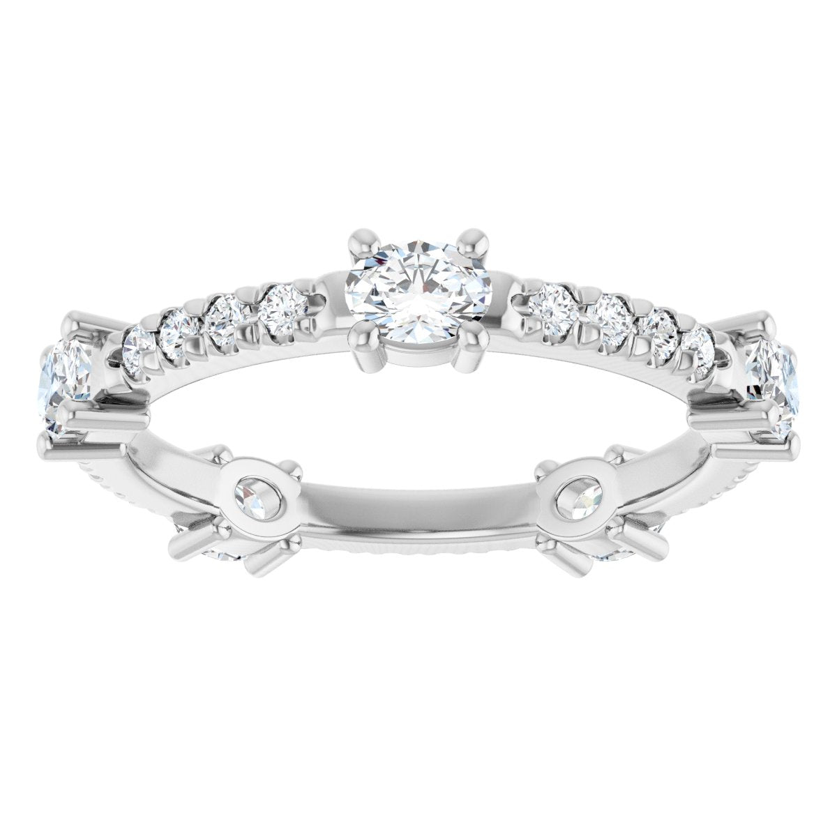 Oval Eternity Band