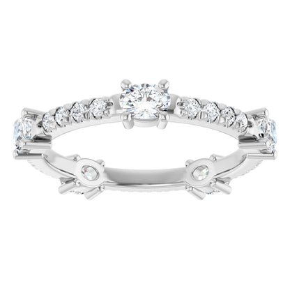 Oval Eternity Band