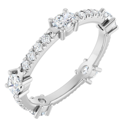 Oval Eternity Band