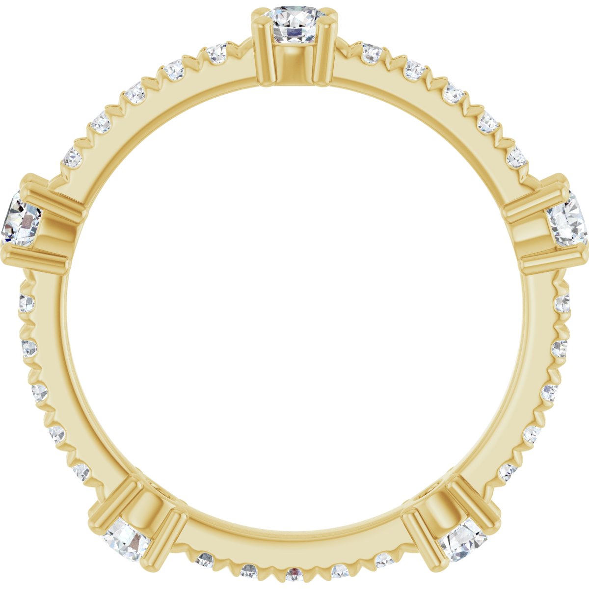 Round Brilliant Eternity Band