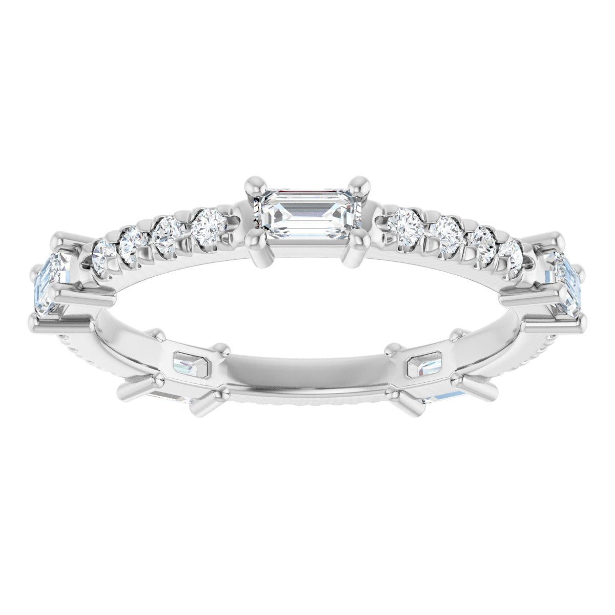 Radiant / Emerald Eternity Band