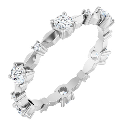 Round Brilliant Eternity Band