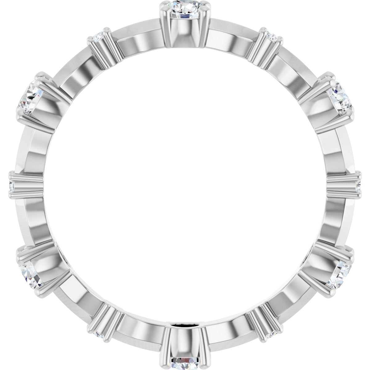 Round Brilliant Eternity Band