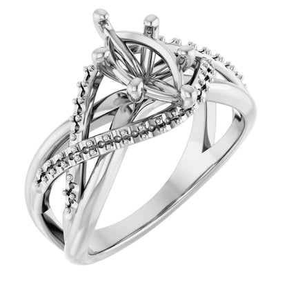 Marquise Accented Engagement Ring