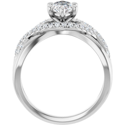 Marquise Accented Engagement Ring