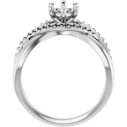 Marquise Accented Engagement Ring