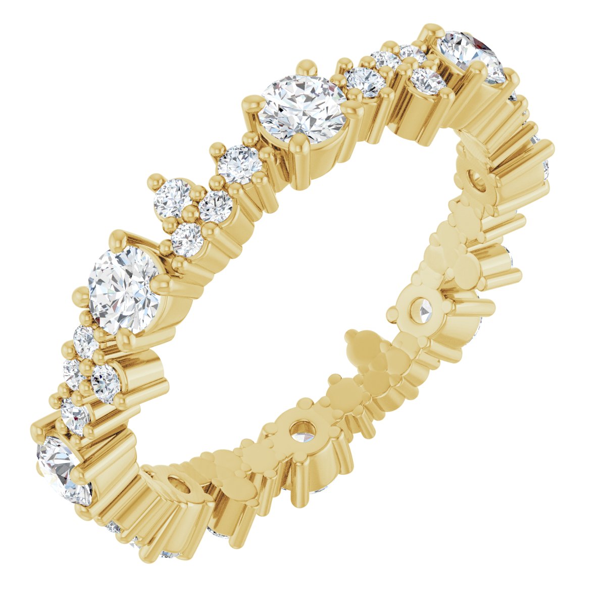 Round Brilliant Eternity Band