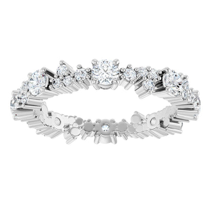 Round Brilliant Eternity Band