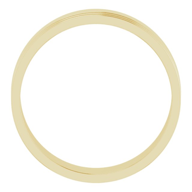 Yellow Gold Grooved Band