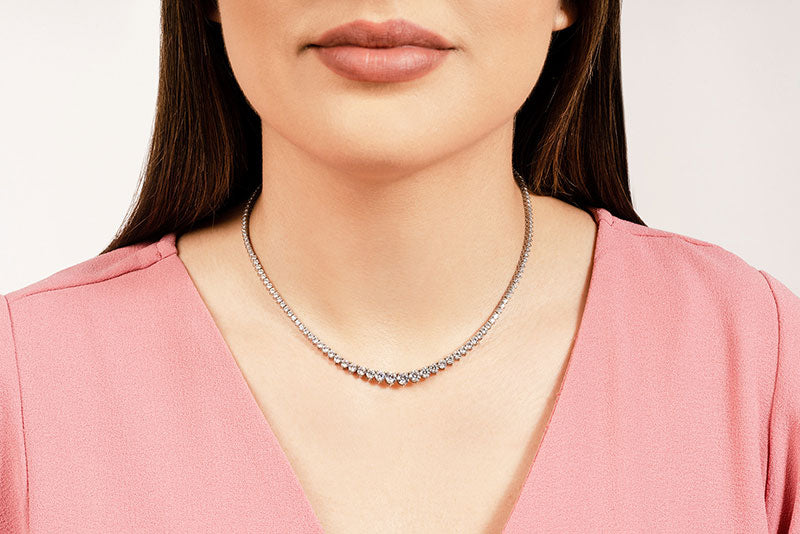 Graduated Red Carpet Diamond Necklace