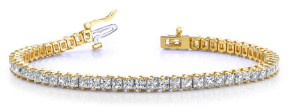 Classic Princess Prong Set Diamond Tennis Bracelet