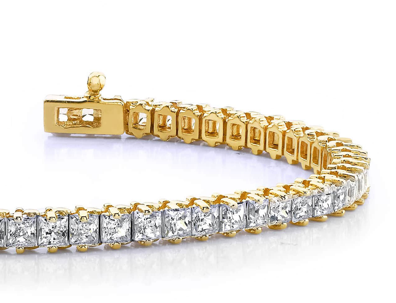 Classic Princess Prong Set Diamond Tennis Bracelet