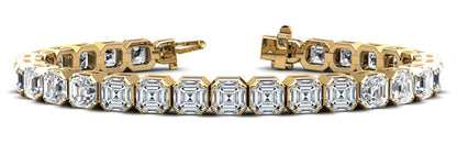 Asscher Cut Diamond Tennis Bracelet