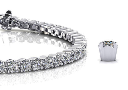 Bridge Diamond Tennis Bracelet