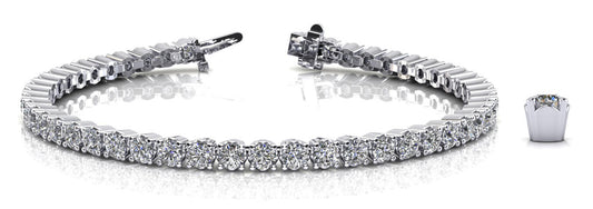 Bridge Diamond Tennis Bracelet