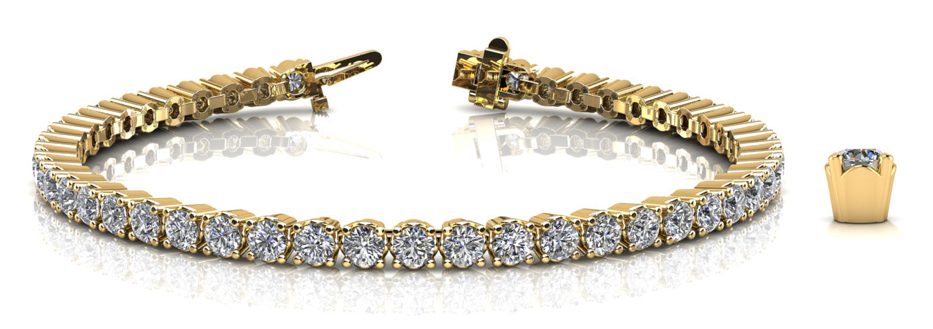 Bridge Diamond Tennis Bracelet