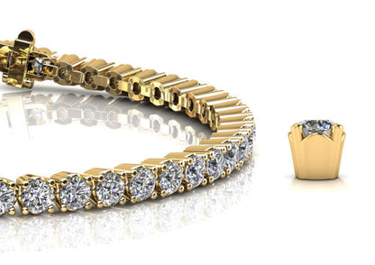 Bridge Diamond Tennis Bracelet