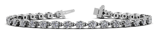 Linked Diamond Tennis Bracelet