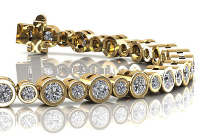 Effortlessly Stylish Round Diamond Tennis Bracelet