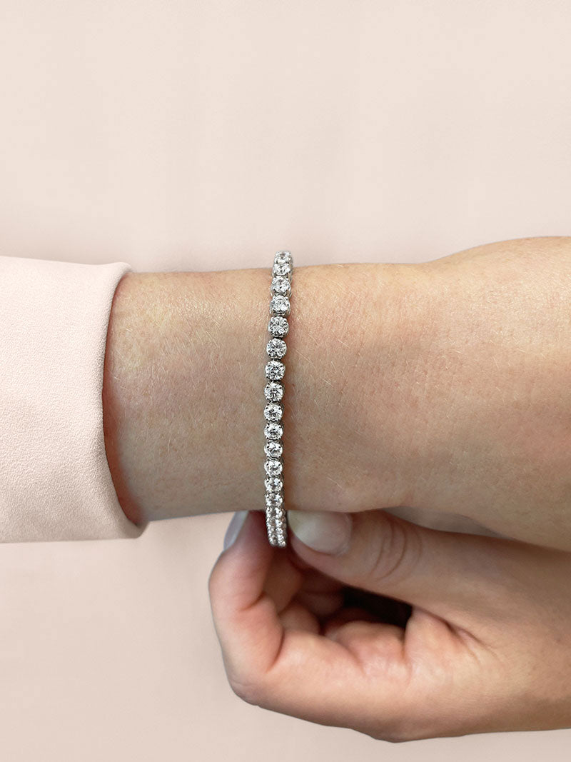 Classic Four Prong Diamond Tennis Bracelet