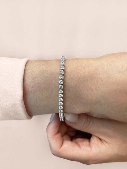 Classic Four Prong Diamond Tennis Bracelet