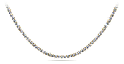 Timeless Dreams Riviera Diamond White Gold Necklace w/ 10.96 CTW Lab Diamonds