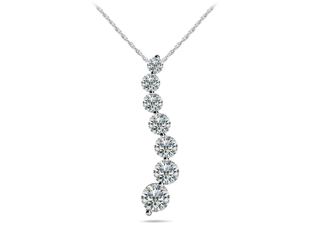 Classic Diamond Journey Necklace